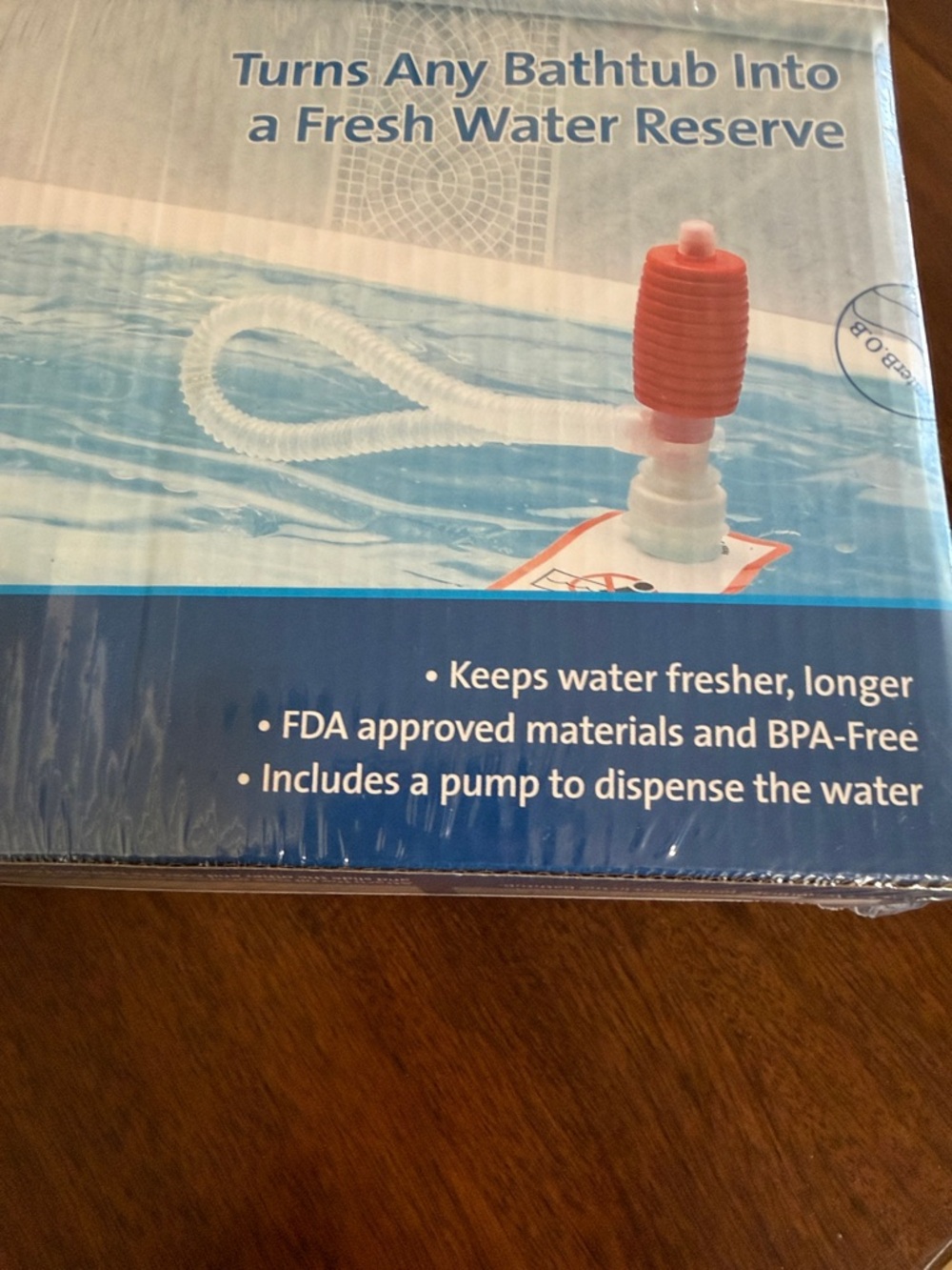 waterBOB Emergency Drinking Water Storage - Blue - Picture 6 of 7